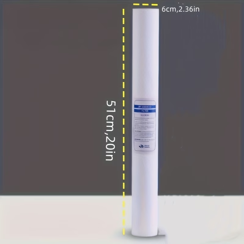 20-inch 1 Micron Universele PP Filterpatroon voor Commerciële Waterzuiveraar Voorfilter(3x)